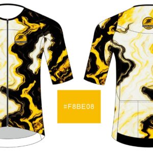 Maglia maniche corte bici con tasche posteriori Trama chiara